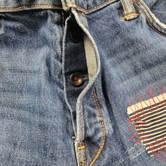 Todd Snyder Slim Fit Patched American Selvedge Denim Jeans 36x32 - Picture 15 of 16